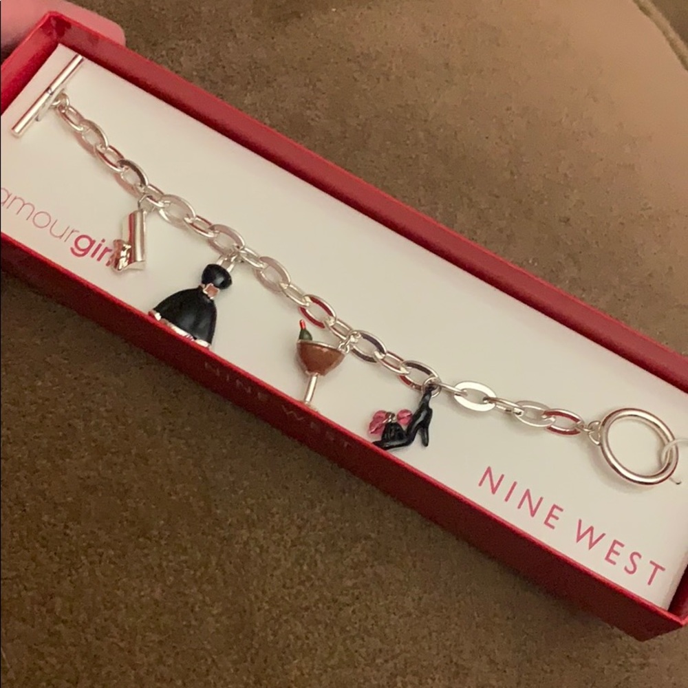 Nine West “Glamour Girl” Charm Bracelet